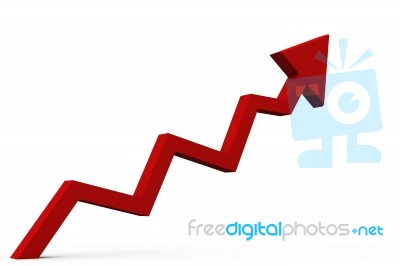 Business Arrow Graph Stock Image