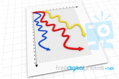 Business Arrow Graph Stock Image