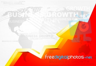 Business Background With World Map Stock Image