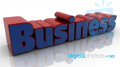 Business Blue And Red Stock Image