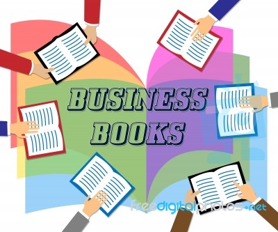 Business Books Means Commerce Education And Information Stock Image