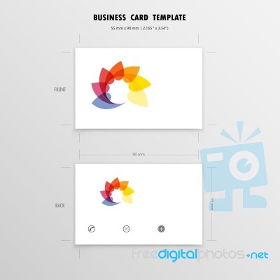 Business Cards Design Template Stock Image