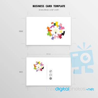 Business Cards Design Template Stock Image