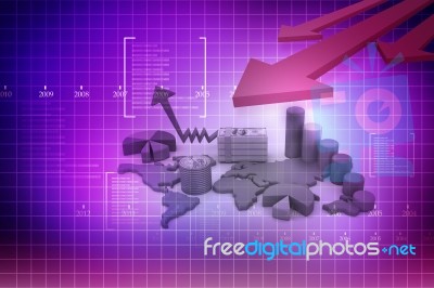 Business Chart Stock Image