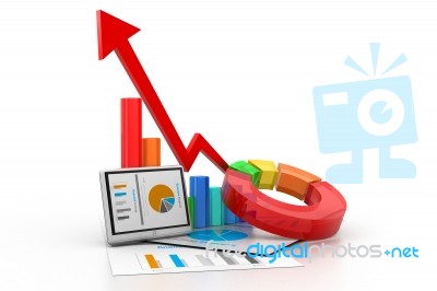 Business Chart And Graph Stock Image