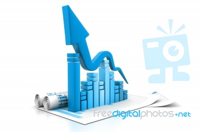 Business Chart And Graph Stock Image