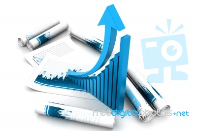 Business Chart And Graph Stock Image