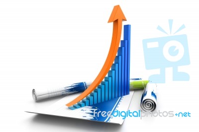 Business Chart And Graph Stock Image