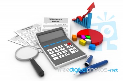 Business Chart And Graph Stock Image