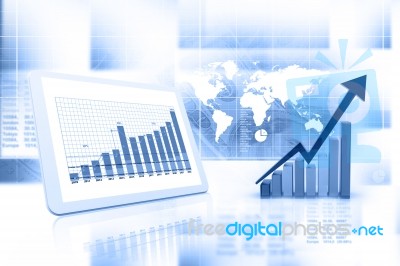 Business Chart And Graph Stock Image