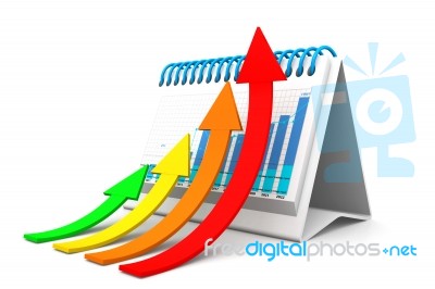 Business Chart And Graph Stock Image