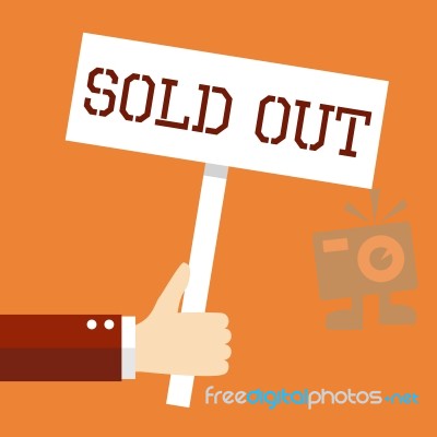 Business Concept, Sold Out Stock Image