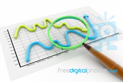 Business Concept With Charts Stock Image