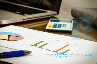 Business Finance Graph Stock Photo