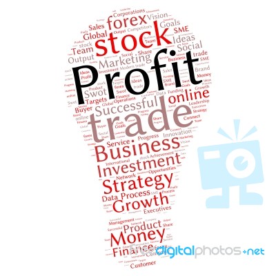 Business & Finance Related Word Cloud Background Stock Image