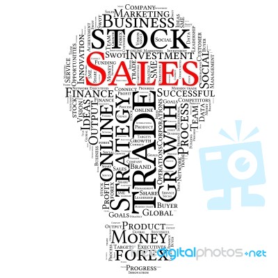 Business & Finance Related Word Cloud Background Stock Image