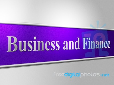 Business Finance Shows Trade Finances And Corporation Stock Image