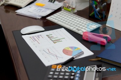 Business Financial Report Stock Photo