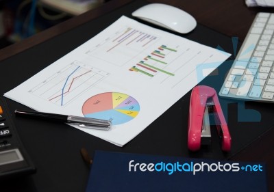 Business Financial Report Stock Photo