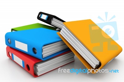 Business Folders Stock Image