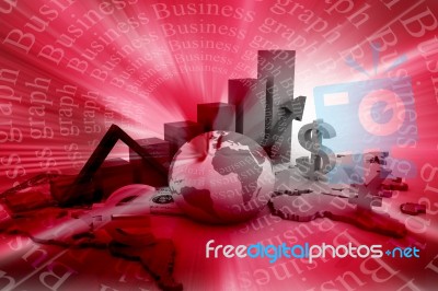 Business Graph Stock Image