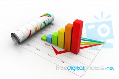 Business Graph Stock Image