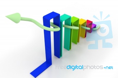 Business Graph Stock Image