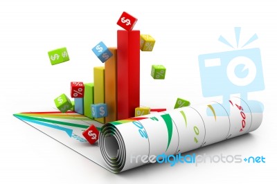 Business Graph Stock Image