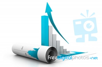 Business Graph Stock Image