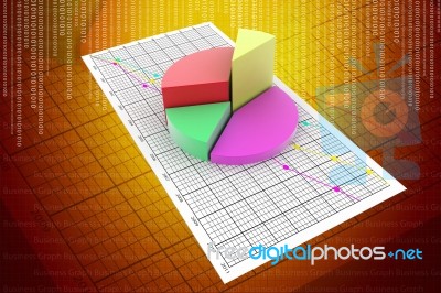 Business Graph Stock Image