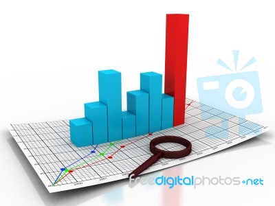 Business Graph Stock Image