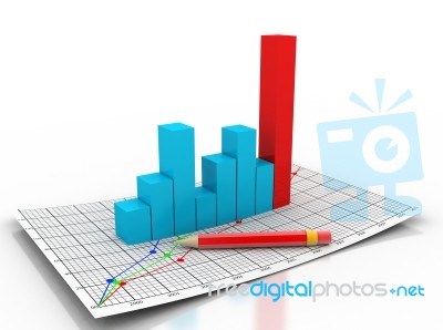 Business Graph Stock Image