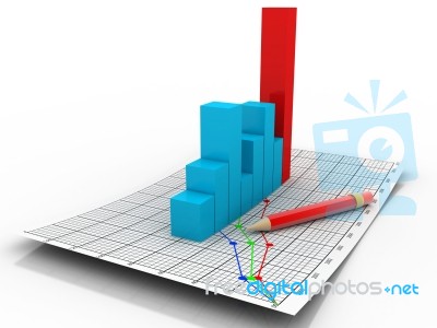 Business Graph Stock Image