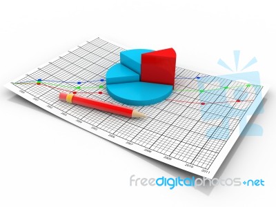 Business Graph Stock Image