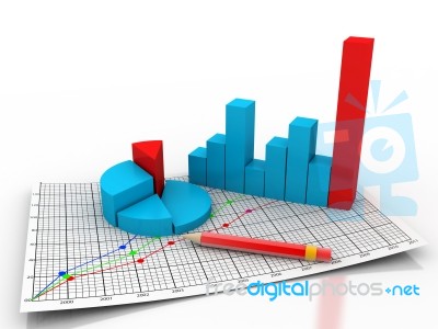 Business Graph Stock Image