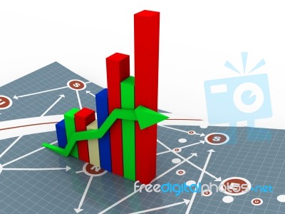 Business Graph Stock Image