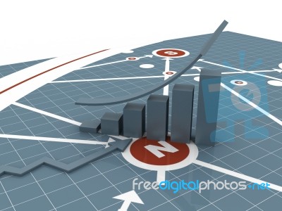 Business Graph Stock Image