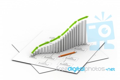 Business Graph Stock Image