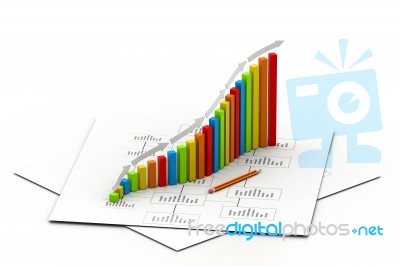 Business Graph Stock Image