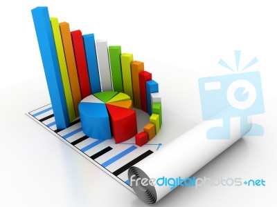 Business Graph Stock Image