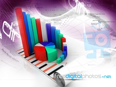 Business Graph Stock Image