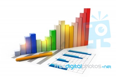 Business Graph Stock Image