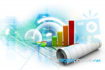 Business Graph Stock Image