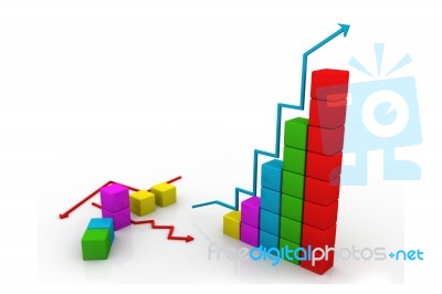 Business Graph Stock Image