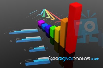 Business Graph Stock Image