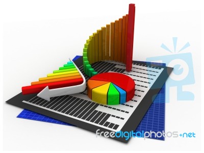 Business Graph Stock Image