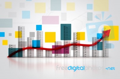 Business Graph Stock Image