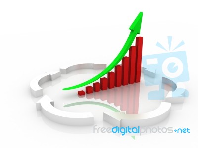 Business Graph Stock Image