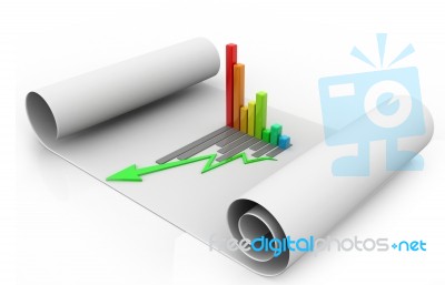 Business Graph Stock Image