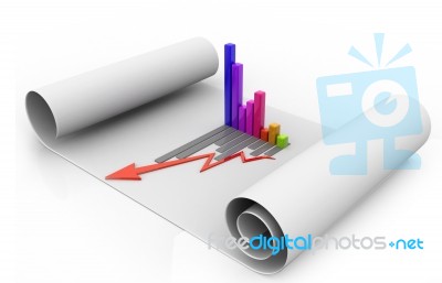 Business Graph Stock Image